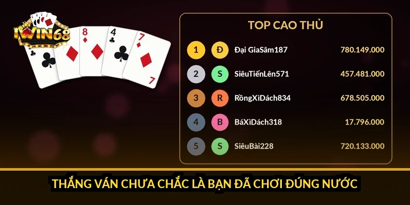 Thắng ván chưa chắc là bạn đã chơi đúng nước